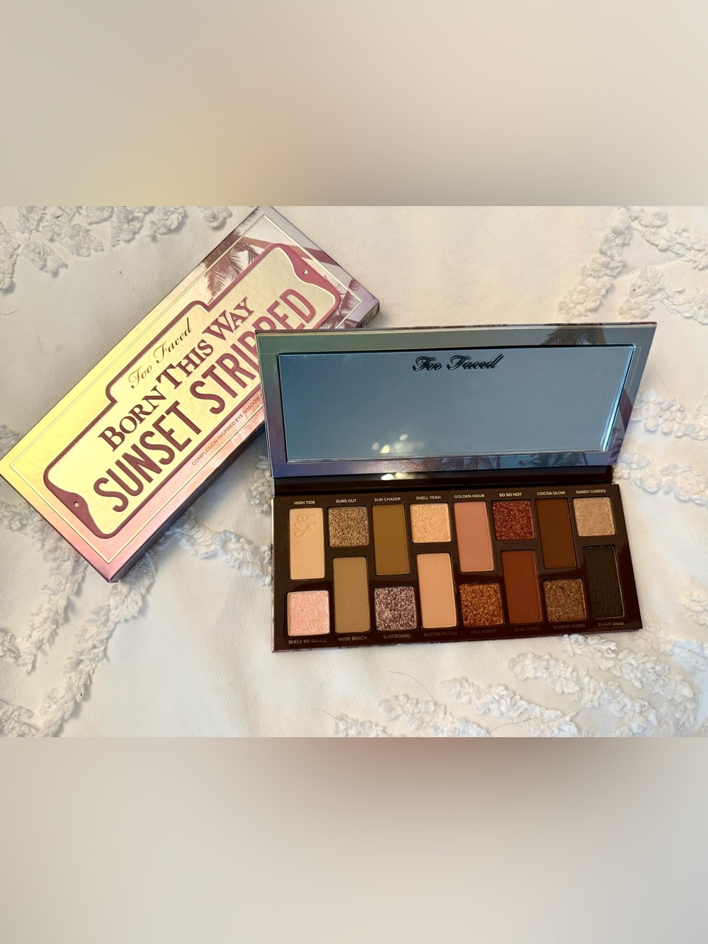 Too Faced Sunset Stripped Eyeshadow Palette - Pink, Peach & Bronze Shades
